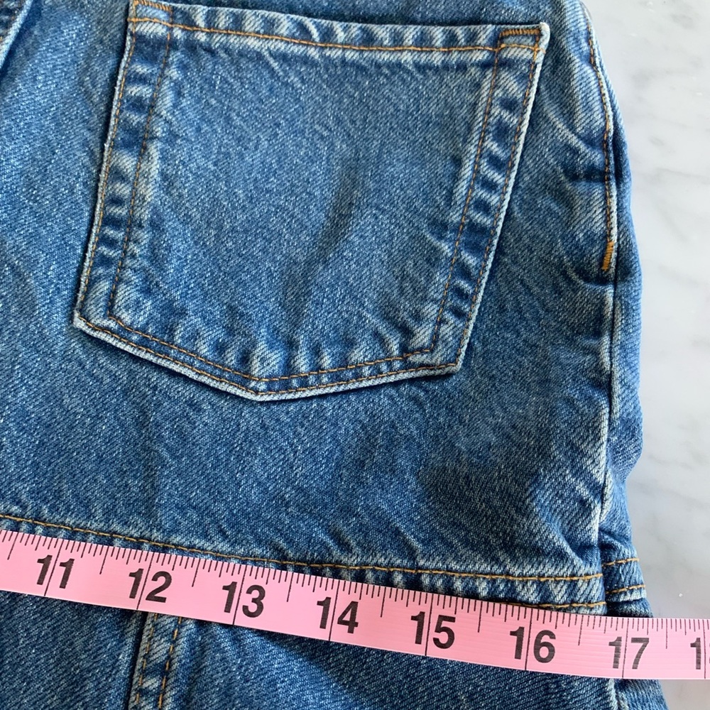 Zara denim skirt with drop waist and flared hem midi length size XS - Picture 8 of 10